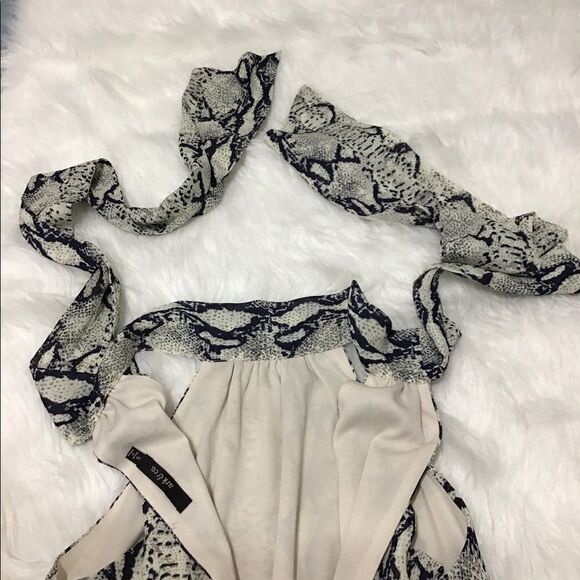 Ark Co. Snake Print Halter Maxi Dress Size S - Picture 8 of 11